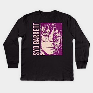 Syd Barrett - - - Original Fan Artwork Design Kids Long Sleeve T-Shirt